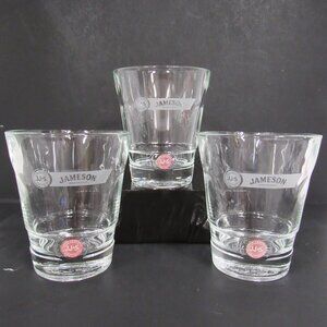 Jameson 4 Inch Low Ball Rocks Glasses Cocktail Tumblers Lot of 3